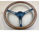 RETRO Steering Wheel Wood Black STRAP 38CM 15 INCH VINTAGE STYLE Car type passenger cars