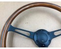 RETRO Steering Wheel Wood Black STRAP 38CM 15 INCH VINTAGE STYLE Installation side front