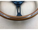 Volante de Dirección de Madera con Franja Negra 38 cm Estilo Vintage