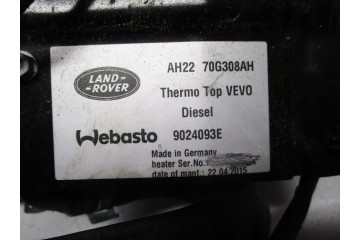 Webasto heating DISCOVERY 4 AH22 70G308 AH Part manufacturer Webasto