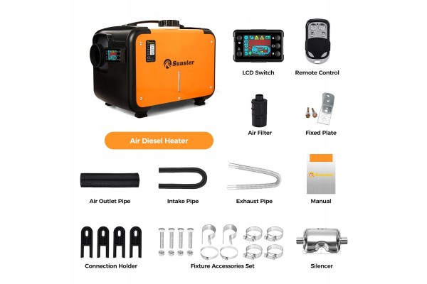 Diesel 8KW 12V 24V LCD Muffler RV Truck WEBASTO Product weight with unit packaging 7 5 kg