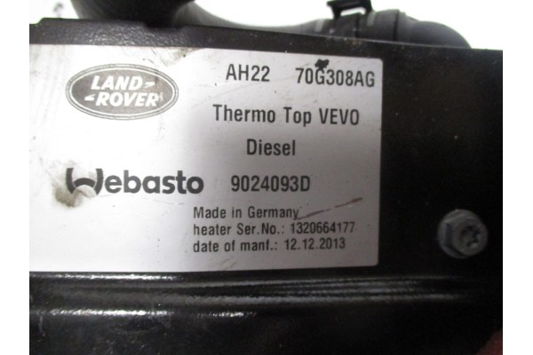 Webasto heating DISCOVERY 4 AH22 70G308 AG Part manufacturer Webasto