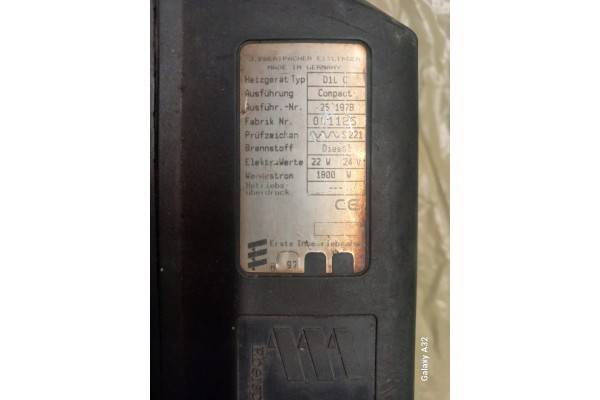Volvo Fh 12 Parking heater Webasto D1LC Catalog number of the part D1LC