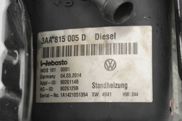 PARKING HEATER WEBASTO VW PASSAT B7 3AA815005D 9026129B Catalog number of the original 9026129A 9023901A 3C0815948 900180D