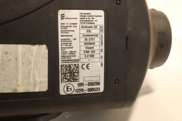 WEBASTO RENAULT MASTER III LIFT 2 3DCI E1122R000523 Product weight with unit packaging 6 kg