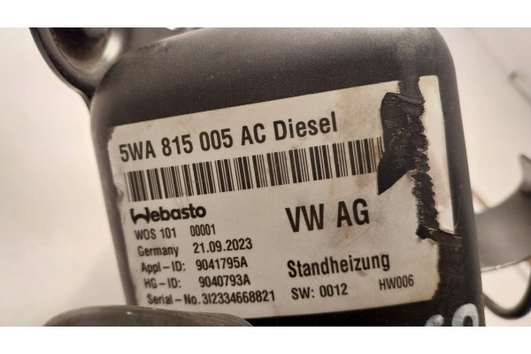 Calefactor de Estacionamiento Webasto AUDI 5WA815005AC