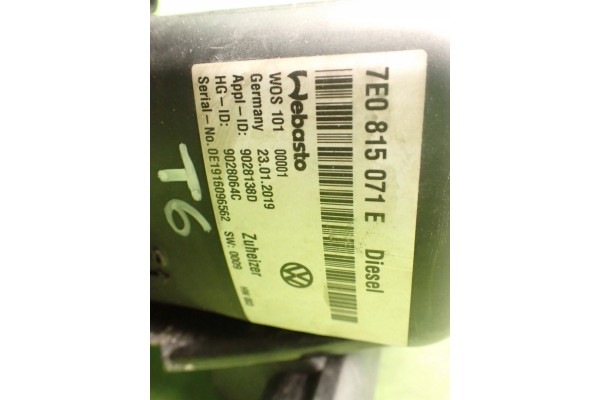 Webasto parking heater VW TRANSPORTER MULTIVAN T6 LIFT 21r 7E0815071E Car type passenger cars