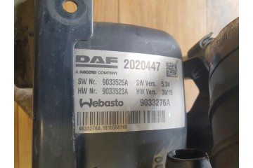Parking heater WEBASTO THERMO DAF XF 106 LIFT 2020447 9033276A demont Quality of parts according to GVO O original with manufact
