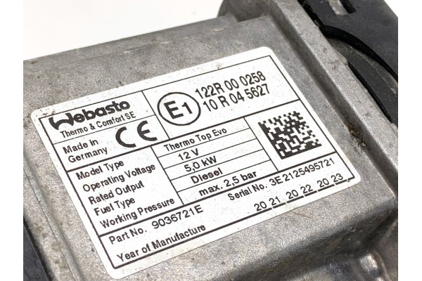WEBASTO BMW G21 9036721E Kombi 2 0 Catalog number of the original 9036721E