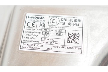 Calefactor Auxiliar Webasto Lotus Eletre 8889439403