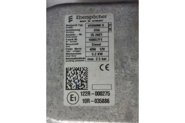 FORD RANGER 2 2 TDCI WEBASTO 122R 000275 14R Part manufacturer Ford OE