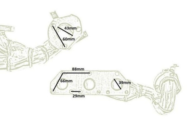 TurboWorks Colector de Escape para Audi 2.7 BiTurbo