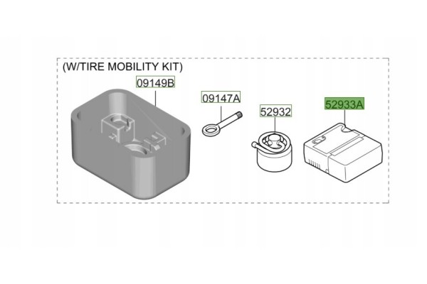 Tyre sealing kit Hyundai I20 Bayon 2021 2024