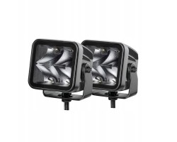 Set of 2 LED long range headlamps HELLA 1FA 358 176 821 CUBE 3 2