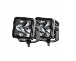 Set de 2 Focos LED HELLA BLACK MAGIC CUBE 3.2 Alcance Largo