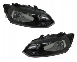 FRONT HEADLIGHTS VW POLO 6R H4 2009 2017 WITH MOTORS