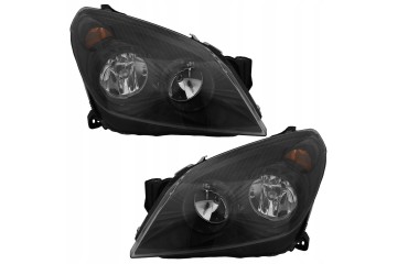 Headlights Set Tuning Full Black Opel Astra III 3 H 2003 2012
