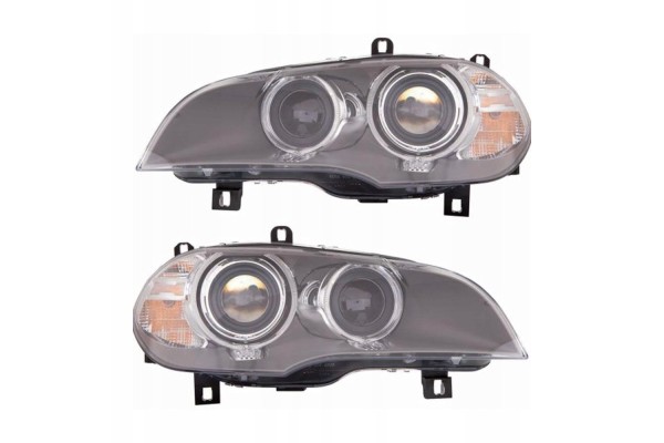 HEADLIGHTS D1S BMW X5 E70 06 08 SET DEPO LEFT RIGHT XENON