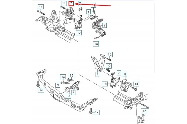 Soporte Motor Derecho Hidráulico AUDI A6 C7 4G0199381NG Original