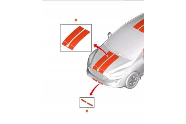 DECORATIVE STRIPES FOR FIESTA MASKS MK8 Part manufacturer Ford OE