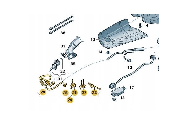 New Original Center Injector Dispensing Cable for Audi Q5 Packaging status original