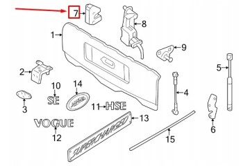 Trunk lid lock Range Rover L322 CWC000130 XH4244670BA new OE Packaging status original