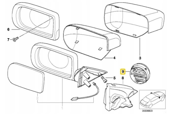 Set Antrieb Left BMW 5 E39 7 E38 Original 67138375459