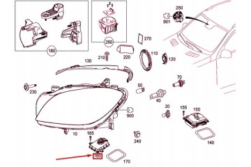 Headlight control unit MERCEDES BENZ ML W166 A2189007306 ORIGINAL Car type passenger cars