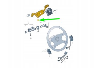 Conmutador combinado de columna de dirección VW TRANSPORTER T5 6Q0953