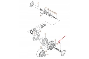 AUDI A4 B7 Drive axle front left flanged shaft JOINT 01J409343A Catalog number of the part OEM 01J409343A