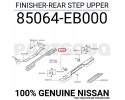 NISSAN Navara OE 85064EB000 REAR BUMPER CAP Packaging status original