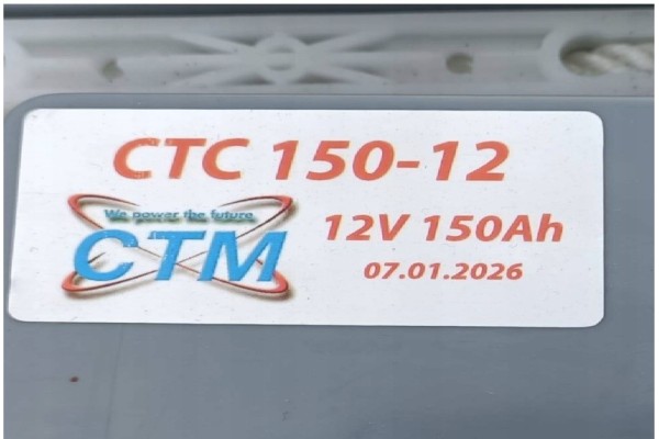 CTM CTC 150 12 Gel Battery 12 V 150 Ah Catalog number of the part CTC 150 12