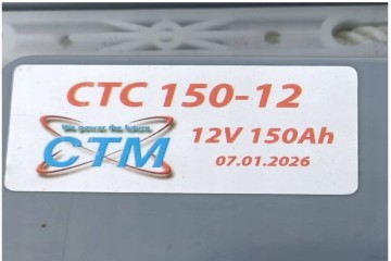 CTM CTC 150 12 Gel Battery 12 V 150 Ah Catalog number of the part CTC 150 12