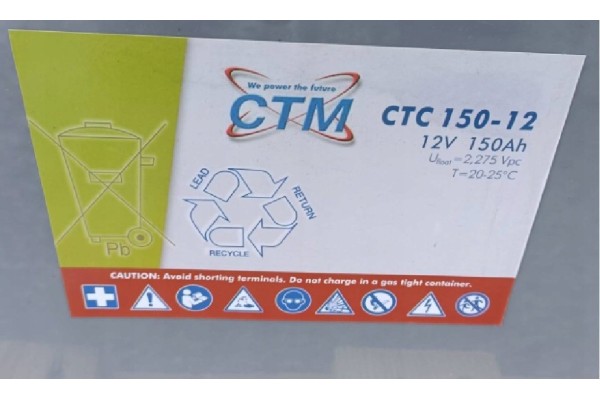 CTM CTC 150 12 Gel Battery 12 V 150 Ah Part manufacturer no brand
