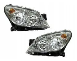 Faros delanteros Opel Astra H 2003-2012 interior plateado