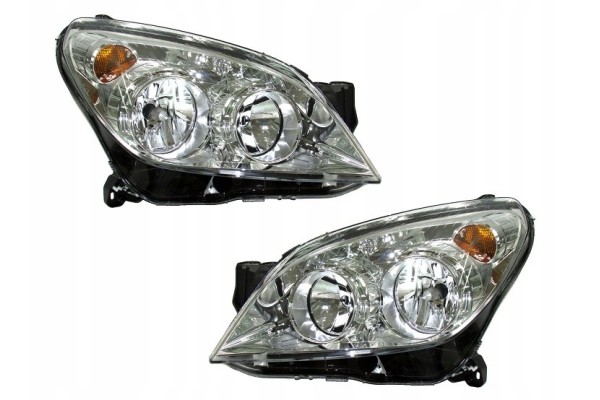 HEADLIGHTS OPEL ASTRA H 2003 2012 SILVER