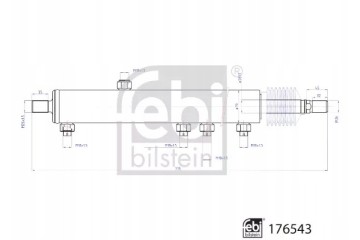Febi Bilstein 176543 Working cylinder power steering Part manufacturer Febi Bilstein