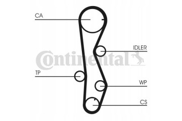 Timing set belt roller pump HYUNDAI ACCENT ELANTRA KIA CARENS CT1099WP1 Catalog number of the part CT1099WP1