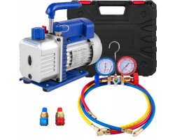 Vacuum Pump 4CFM 1720RPM 5PA With Pressure Gauge Distributor 1 3HP