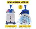 Bomba de vacío 4 CFM 1/3 HP con manómetro 5PA 1720 RPM