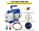 Bomba de vacío 4 CFM 1/3 HP con manómetro 5PA 1720 RPM
