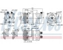 COMPRESSOR AIR CONDITIONING COMPRESSOR 89321 NISSENS Version European