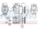 COMPRESSOR AIR CONDITIONING COMPRESSOR 89023 NISSENS Car type passenger cars