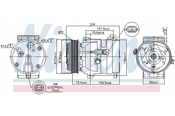 AIR CONDITIONING COMPRESSOR TYPE DELPHI R LAGUNA 01 07 Car type passenger cars