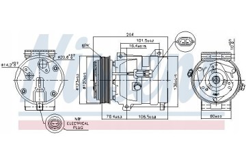 AIR CONDITIONING COMPRESSOR TYPE DELPHI R LAGUNA 01 07 Car type passenger cars