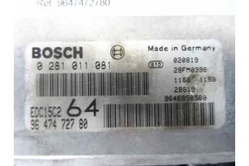 9647472780 CENTRALITA MOTOR UCE PEUGEOT 307 BREAK / SW (S1)(04.2002)