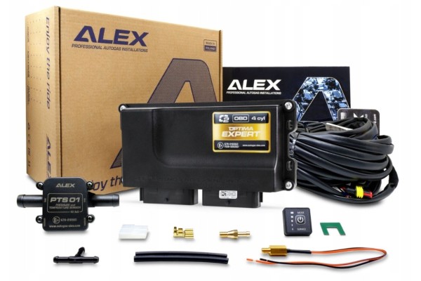 LPG electronics 4 cylinders Full set ALEX Optima Expert OBD 4 cyl