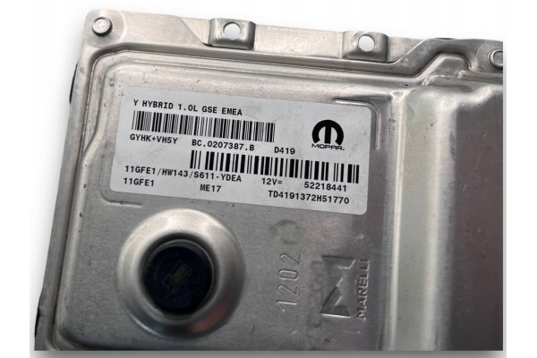LANCIA YPSILON COMPUTER ENGINE DRIVER 52218441 Part manufacturer Lancia OE
