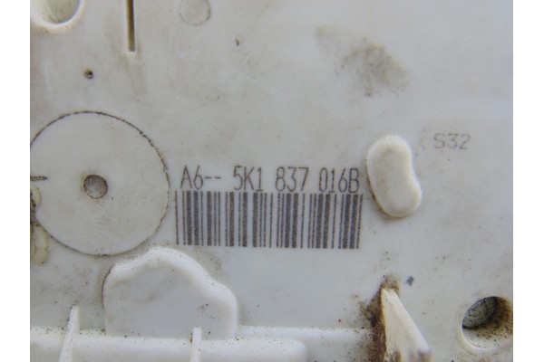 7 PINS CERRADURA PUERTA DELANTERA DERECHA VOLKSWAGEN GOLF VI (5K1)(10.2008)