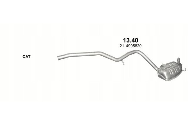 End muffler Mercedes E200 E220 CDi W211 T211 Catalog number of the part 13 40